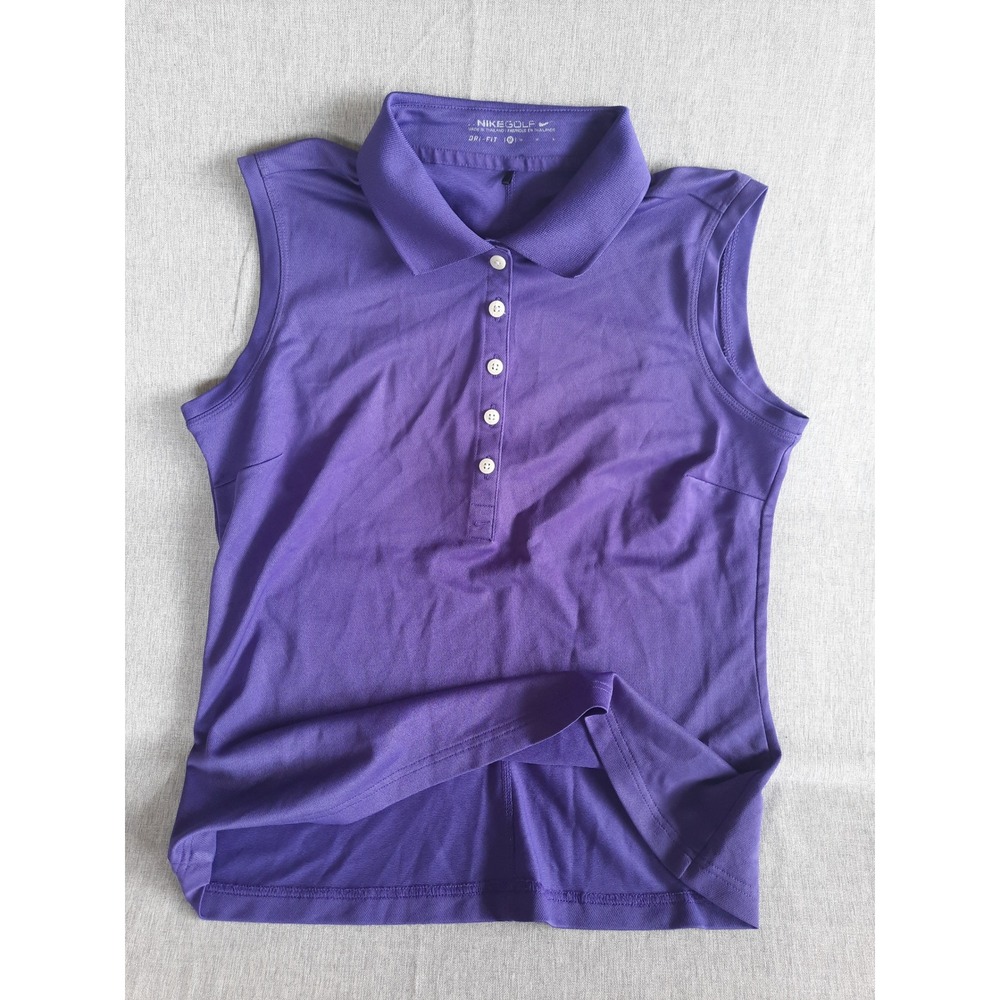 Nike Purple Sleeveless Polo Top